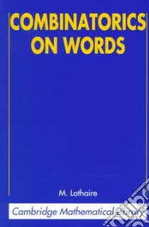 Combinatorics on Words libro in lingua di M  Lothaire