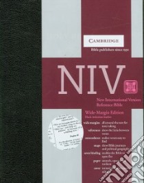 New International Version Black Imitation Leather Wide Margin Reference Edition libro in lingua di Cambridge University Press (COR)