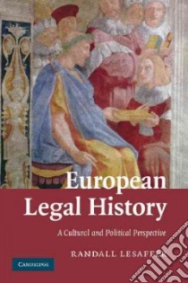 European Legal History libro in lingua di Randall Lesaffer