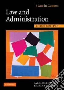 Law and Administration libro in lingua di Carol Harlow