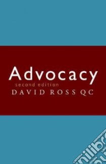 Advocacy libro in lingua di David Ross