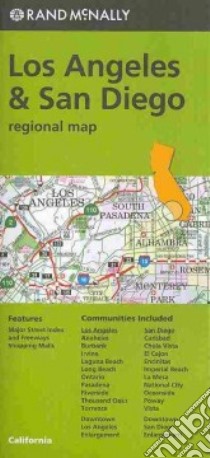 Rand McNally Los Angeles & San Diego Regional Map libro in lingua di Rand McNally and Company (COR)