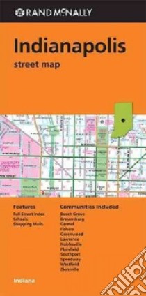 Rand McNally Indianapolis Street Map libro in lingua di Rand McNally and Company (COR)