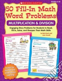 50 Fill-In Math Word Problems libro in lingua di Krech Bob, Novelli Joan