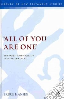 All of You Are One libro in lingua di Hansen Bruce
