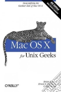 Mac OS X for Unix Geeks libro in lingua di Jepson Brian, Rothman Ernest E., Rosen Rich