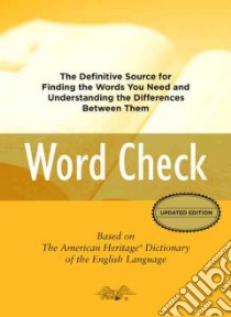 Word Check libro in lingua di Not Available (NA)