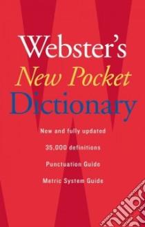 Webster's New Pocket Dictionary libro in lingua di Webster's New College Dictionary (COR)