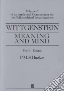 Wittgenstein libro in lingua di Hacker P. M. S.