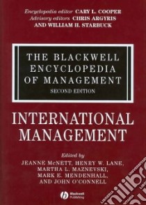 International Management libro in lingua di McNett Jeanne (EDT), Lane Henry W. (EDT), Maznevski Martha L. (EDT), Mendenhall Mark E. (EDT), O'Connell John (EDT)