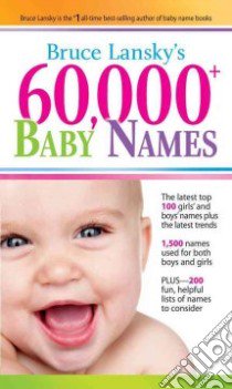 60,000+ Baby Names libro in lingua di Lansky Bruce