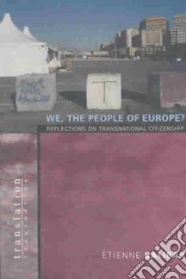 We, the People of Europe? libro in lingua di Etienne Balibar
