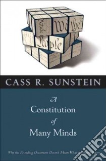 A Constitution of Many Minds libro in lingua di Sunstein Cass R.