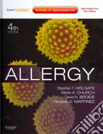 Allergy libro in lingua di Stephen T Holgate