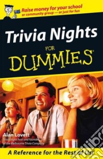 Trivia Nights for Dummies libro in lingua di Lovett Alan