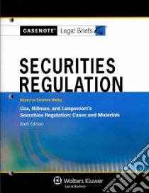 Securities Regulation libro in lingua di Aspen Publishers (COR)