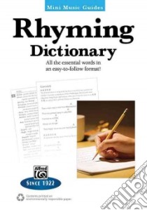 Rhyming Dictionary libro in lingua di Alfred Publishing (COR)