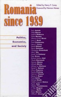 Romania Since 1989 libro in lingua di Carey Henry F. (EDT), Manea Norman (FRW)