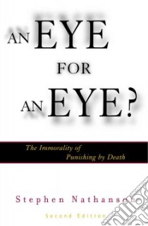 An Eye for an Eye libro in lingua di Nathanson Stephen