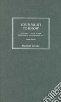 Your Right to Know libro in lingua di Brooke Heather