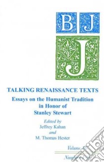 The Ben Johnson Journal libro in lingua di Kahan Jeffrey (EDT), Hester M. Thomas (EDT)