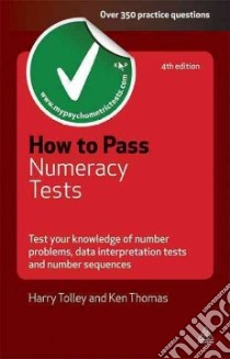 How to Pass Numeracy Tests libro in lingua di Harry Tolley