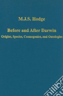 Before and After Darwin libro in lingua di Hodge M. J. S.