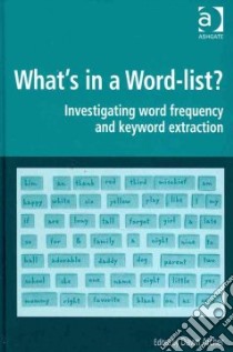 What's in a Word-list? libro in lingua di Archer Dawn (EDT)