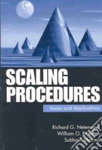 Scaling Procedures libro in lingua di Netemeyer Richard G., Bearden William O., Sharma Subhash