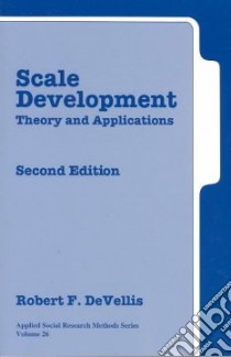 Scale Development libro in lingua di Devellis Robert F.
