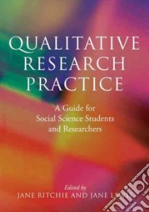 Qualitative Research Practice libro in lingua di Ritchie Jane (EDT), Lewis Jane (EDT)