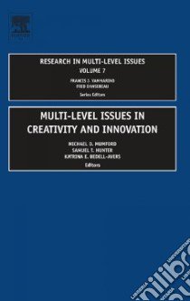 Multi-level Issues in Creativity and Innovation libro in lingua di MichaelD Mumford