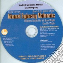 Advanced Engineering Mathematics Solutions Manual libro in lingua di Wright W. Scott, Wright Carol D., Zill Dennis G., Cullen Michael R.