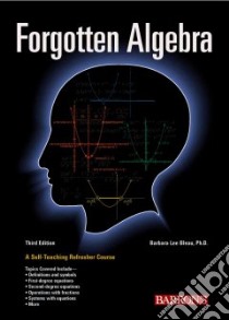 Forgotten Algebra libro in lingua di Bleau Barbara Lee Ph.D.