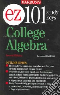 College Algebra libro in lingua di Leff Lawrence S.