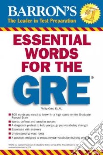 Barron's Essential Words for the GRE libro in lingua di Geer Philip