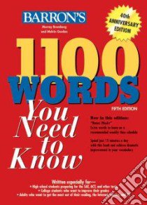 Barron's 1100 Words You Need to Know libro in lingua di Bromberg Murray, Gordon Melvin