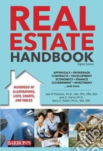Barron's Real Estate Handbook libro in lingua di Friedman Jack P. Ph.D., Harris Jack C. Ph.D., Diskin Barry A. Ph.D.