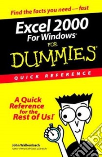 Excel 2000 for Windows for Dummies libro in lingua di Walkenbach John