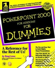 PowerPoint 2000 for Windows for Dummies libro in lingua di Lowe Doug, Jasmine Grace