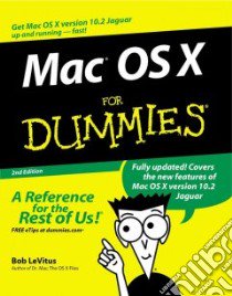 Mac OS X for Dummies libro in lingua di Levitus Bob