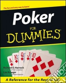 Poker for Dummies libro in lingua di Harroch Richard, Krieger Lou