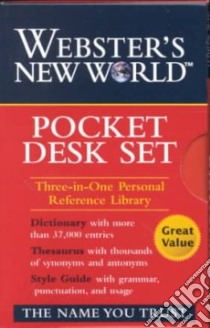 Wnw Dictionary, Thesaurus, Style Guide Pocket Deskset libro in lingua di Not Available (NA)