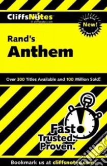 Cliffsnotes on Rand's Anthem libro in lingua di Bernstein Andrew