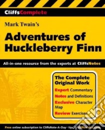 Cliffscomplete Twain's Adventures of Huckleberry Finn libro in lingua di Wasowski Richard P. (EDT)