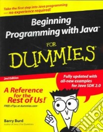 Beginning Programming with Java for Dummies libro in lingua di Barry Burd