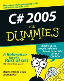 C# 2005 for Dummies libro in lingua di Stephen Randy Davis