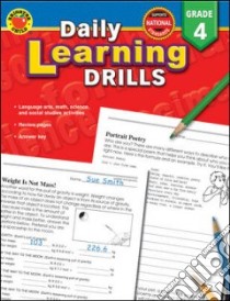 Daily Learning Drills, Grade 4 libro in lingua di Douglas Vincent