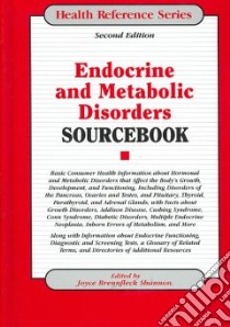 Endocrine and Metabolic Disorders Sourcebook libro in lingua di Shannon Joyce Brennfleck (EDT)