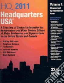 Headquarters USA 2011 libro in lingua di Omnigraphics
